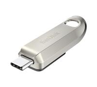 SanDisk 512 Go Ultra Luxe Flash Drive Clé USB Type-C, Vitesee de Lecture jusqu'à 400 Mo/s Connecteur Rétractable, Un boîtier en métal Haut de Gamme, Argent