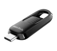 SanDisk Clé USB Ultra Slider – 512 Go, Type-C USB 3.2 Gen 1 400 Mo/s, Rétractable Noir