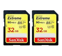SanDisk Carte SDHC Professional Extreme PLUS 32 Go 100MB/s UHS‑I Pack de 2