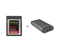 Sandisk Carte CFexpress Type B Extreme Pro - 64Go + Professional Pro-Reader CFexpress bundle
