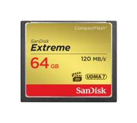 SanDisk Carte CompactFlash Extreme – 120Mb/S lecture, 85Mb/S écriture – 64Gb