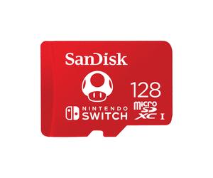SanDisk Carte mémoire 128 Go Toad, MicroSDXC Nintendo Switch (SDSQXAO-128G-GNCZN)