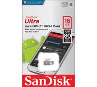 SanDisk Carte mémoire microSD SDHC 8 Go – disponible en 16/32/64/128/256 Go