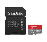 SanDisk Carte mémoire micro SDHC et SDXC Ultra PLUS UHS-I Class 10 64 Go + Adaptateur SD - 0619659200619