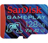 SanDisk Carte Mémoire micro sdxc A2 128Go V30 U3 GamePlay microSDXC Pour Mobile Console Gaming jeux jusqu'à 190MB/s
