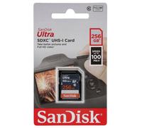 SanDisk Ultra 256GB SDXC Memory Card, up to 100MB/s, Class 10, Black/Grey