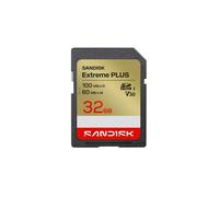 SanDisk Carte Mémoire SDHC Extreme PLUS 32GB 100MB/s V30 U3 UHS-I C10