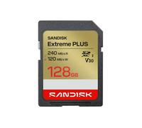 SanDisk Carte Mémoire SDXC 128GB Extreme PLUS (V30, U3, UHS I, C10) 240MB/s