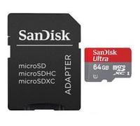 Sandisk Carte mémoire Ultra microSDXC 64 Go Class 10 + Adaptateur SD G