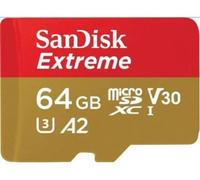 SanDisk Carte mémoire micro SD Extreme Plus 64 Go – Vitesse de lecture 200 Mo/s – V30