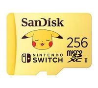 sandisk carte micro sd micro sdxc 256gb pikachu switch