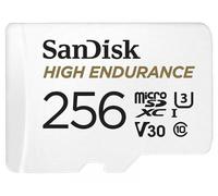 Carte mémoire flash High Endurance - SANDISK - 256 Go - Video Class V30 / UHS-I U3 / Class10