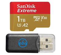 SanDisk Carte microSDXC Extreme 1 to Compatible avec GoPro Hero (2024) et Hero 13 V30 Vitesse de Lecture 190 Mo/s (SDSQXAV-1T00-GN6MN) Ensemble avec (1) Lecteur MicroSD Everything But Stromboli