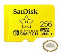 SanDisk - Carte microSDXC UHS-I 256Go pour Nintendo Switch - Produit sous License Nintendo Jaune C
