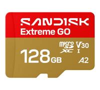 Carte microSD - SanDisk - Extreme GO 128 Go - UHS-I U3 V30 - 240 Mo/s lecture - 120 Mo/s écriture