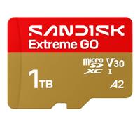 SanDisk Carte microSDXC Extreme GO 1 To — UHS‑I A2 U3 V30 240/160 Mo/s pour Android, action et jeux