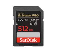 Sandisk carte SD Extreme Pro 512Go UHS-II 300MB/s V90 + Garantie 5 Ans