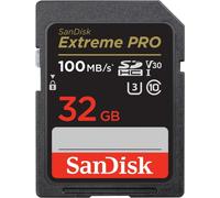 Carte mémoire SD SANDISK SDHC Extreme Pro Class 10 V30 (100Mo/s 633x) 32 GB