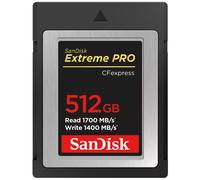 Sandisk CF express Extreme Pro 512 Go 1 700 / 1 400 Mo/s type B | ✅ Livraison gratuite à partir de 100 €