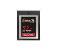 SanDisk CFexpress Type B 512Go SDCFE-512G-GN4NN : Lecture 1700MB/s, Ecriture 1400MB/s, 29.7x38.6x98.8mm