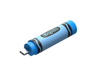 SanDisk Crayola USB-C Flash Drive - Cerulean Blue, 256GB - SDCZIC-256G-G46B