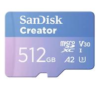 Carte mémoire micro SD SanDisk Creator 512 Go Bleu Bleu F