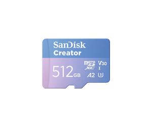 SanDisk Creator MicroSD Card - 512GB - SDSQXAV-512G-GN6MS