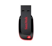 SanDisk Cruzer Blade 64Go USB 2.0 Type-A Noir/Rouge (SDCZ50-064G-B35) : 41.5x17.6x7.4mm, Plastique, Windows/macOS/Linux, 0-35°C