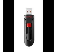 SanDisk Cruzer Glide 32Go USB 2.0 Type-A Noir/Rouge (SDCZ60-032G-G46T) avec protection par mot de passe AES 128-bit, format Slide, dimensions 20.8x60.2x11.2mm. Lot de 3.