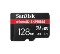 SanDisk Express 128Go MicroSDXC UHS-I U3 A1 - Lecture 880Mo/s, Ecriture 480Mo/s - Résistant chocs, température, rayons X - 15x1x10.9mm