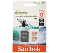 SanDisk Carte mémoire microSDHC Extreme 32 Go – A1, Video Class V30, UHS‑I U3