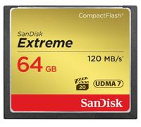 SanDisk Carte CompactFlash Extreme – 120Mb/S lecture, 85Mb/S écriture – 64Gb