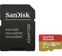 SANDISK Carte Micro SDHC Extreme 32GB V30 (100MB/s)+ Adapt