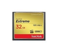 Sandisk extreme carte mémoire compactflash udma7 32 go avec une vitesse de lecture allant jusqu'à 120 mo/s (sdcfxsb-032g-ffp) G