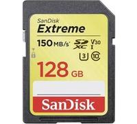 SanDisk Extreme - Carte mémoire flash - 128 Go - Video Class V30 / UHS-I U3 / Class10 - SDXC UHS-I G