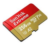 SanDisk Extreme - Carte mémoire flash - 256 Go - A2 / Video Class V30 / UHS-I U3 / Class10 - microSDXC UHS-I