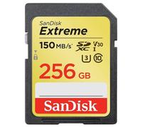 SanDisk Extreme - Carte mémoire flash - 256 Go - Video Class V30 / UHS Class 3 / Class10 - SDXC UHS-I