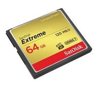 SanDisk Carte CompactFlash Extreme – 120Mb/S lecture, 85Mb/S écriture – 64Gb