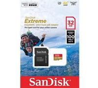 SANDISK Carte Micro SDHC Extreme 32GB V30 (100MB/s)+ Adapt
