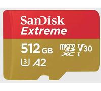 SanDisk Extreme Carte microSDHC 512 GB Class 10 UHS-I résistance aux chocs, étanche