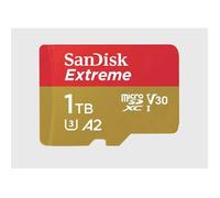 SanDisk Extreme Carte microSDXC 1024 GB Class 10, UHS-I, v30 Video Speed Class résistance aux chocs, étanche