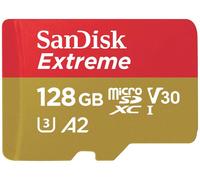 SanDisk Extreme Carte microSDXC 128 GB Class 10, UHS-I, v30 Video Speed Class résistance aux chocs, étanche