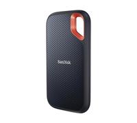 SanDisk Extreme Disque SSD Externe 1 To (Portable NVMe SSD, jusqu'à 1050 Mo/s en lecture, 1000 Mo/s en écriture, USB-C, Résistance à la poussière et à l'eau classée IP65, Mousqueton pratique) Noir