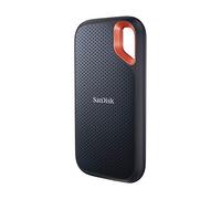 SanDisk Extreme Portable SSD 4To Disque SSD Externe, jusqu'à 1050 Mo/s en lecture, 1000 Mo/s en écriture, USB-C, Résistance à la poussière et à l'eau classée IP65, NVMe SSD, Mousqueton pratique, Noir