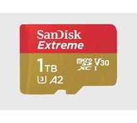 SanDisk Extreme - Flash-Speicherkarte (microSDXC-an-SD-Adapter inbegriffen) Carte microSDXC 1024 GB Class 10, UHS-I, v30 Video Speed Class résistance