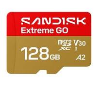SanDisk Extreme Go - Carte mémoire flash - 128 Go - A2 / Video Class V30 / UHS-I U3 - microSDHC UHS-I