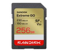 Carte SD - SANDISK - Extreme GO 256 Go - SDXC UHS-I - V30 (U3) - 230 Mo/s lecture
