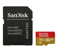 Carte mémoire SD micro SANDISK micro SDHC Extrême M Mobile UHS-I A1 V30 Classe 10 (100Mo/s 667x) 32 GB