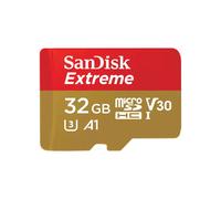 SanDisk Extreme - Carte mémoire flash (adaptateur microSDXC vers SD inclus(e)) - 256 Go - A2 / Video Class V30 / UHS-I U3 / Class10 - microSDXC UHS-I G