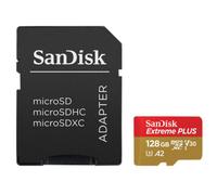Carte Micro SD SANDISK 128GO microSD Extreme Plus + Adaptateur
